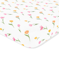 Mini Crib Sheet in Tulip