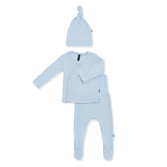 Pointelle Take Me Home Set with Cap in Breeze