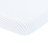 Mini Crib Sheet in Small Mist Stripe