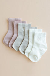 Crew Socks Combo 3-Pack in Pastel