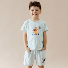 Toddler Basic Tee in Winnie the Pooh on Dew
