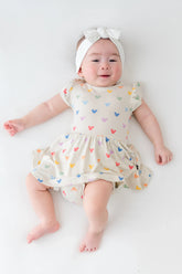 Twirl Bodysuit Dress in Pastel Mickey Mouse