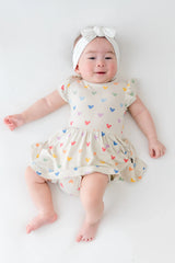 Twirl Bodysuit Dress in Pastel Mickey Mouse