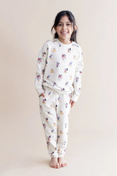 Long Sleeve Jogger Set in Mickey Mouse and Friends