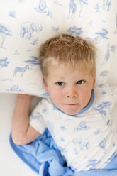 Toddler Pillowcase in Toile Safari