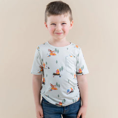 Toddler Crew Neck Tee in Winnie the Pooh Hundred Acre Wood