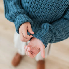 Chunky Knit Sweater in Atlantic