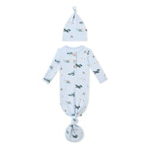 Knotted Gown with Hat Set in Take Off