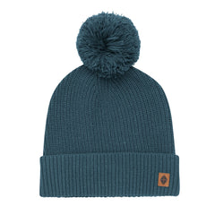 Chunky Knit Adult Pom Beanie in Atlantic