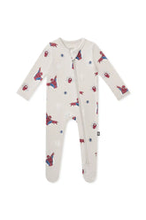 Zippered Footie in Spider-Man