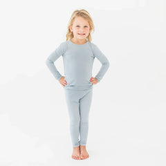 Long Sleeve Pajamas in Fog