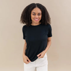 Women's Crew Neck Tee in Midnight