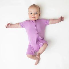 Zippered Shortall Romper in Poi