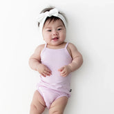 Spaghetti Strap Leotard in Thistle