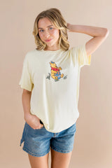 Women's Graphic Tee in Winnie the Pooh on Chamomile