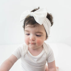 Bow Headband in Cloud