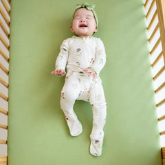 Zippered Footie in Wildflower