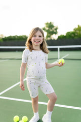 Short Sleeve Pajamas in Tennis