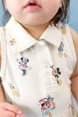 Polo Bodysuit Dress in Mickey Mouse and Friends