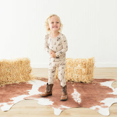 Long Sleeve Pajamas in Classic Cowboy