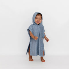 Swim Poncho in Slate