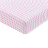 Crib Sheet in Gingham Thistle