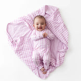 Baby Blanket in Gingham Thistle 1.0