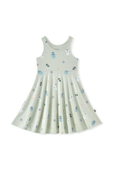 Tank Twirl Dress in Soccer