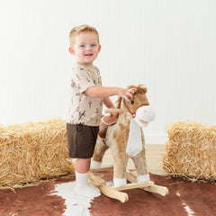 Toddler Crew Neck Tee in Classic Cowboy