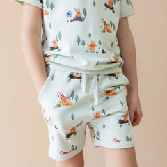 Short Sleeve Jogger Set in Winnie the Pooh Hundred Acre Wood