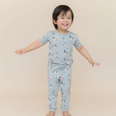 Short Sleeve with Pants Pajamas in Mallard Duck
