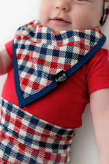 Bib in Patriotic Gingham