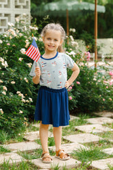 Toddler Basic Tee in Patriotic Goose