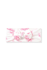 Knotted Bow Headband in Toile Ballet