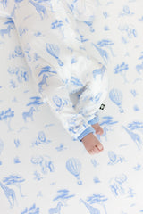 Zippered Romper in Toile Safari
