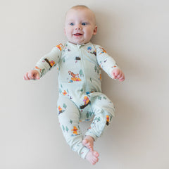 Zippered Romper in Winnie the Pooh Hundred Acre Wood