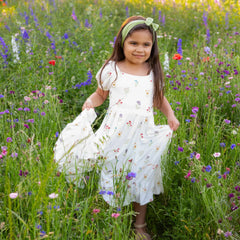 Puff Sleeve Twirl Dress in Wildflower