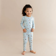 Long Sleeve Pajamas in Mallard Duck