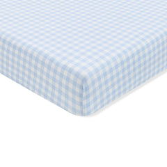 Crib Sheet in Gingham Breeze