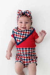 Bib in Patriotic Gingham