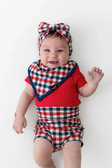 Bib in Patriotic Gingham