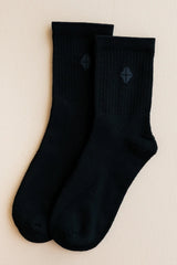 Adult Crew Socks in Midnight