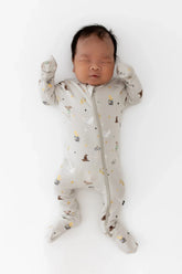 Zippered Footie in Starry Icon