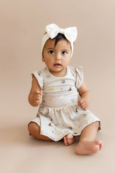 Twirl Bodysuit Dress in Starry Icon