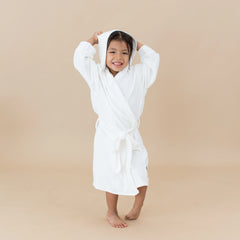 Hooded Bath Robe in Cloud