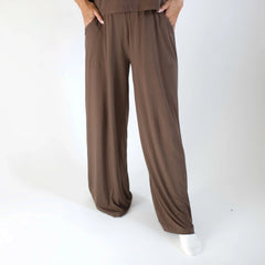 Women's Wide Leg Pant in Espresso