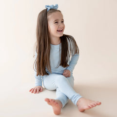 Long Sleeve Pajamas in Breeze