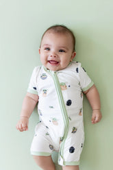 Zipper Shortall Romper in Groguâ„¢