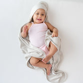 Hooded Bath Towel in Oat