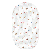 Oval Bassinet Sheet in Home Run